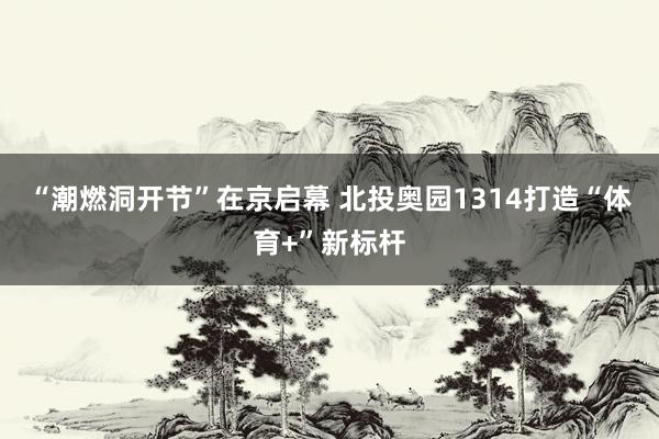 “潮燃洞开节”在京启幕 北投奥园1314打造“体育+”新标杆