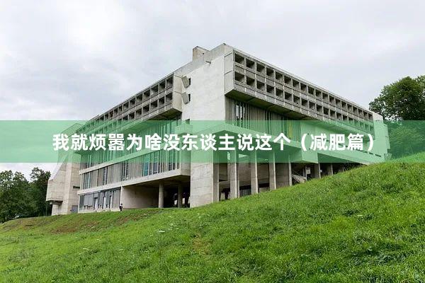 我就烦嚣为啥没东谈主说这个(减肥篇)